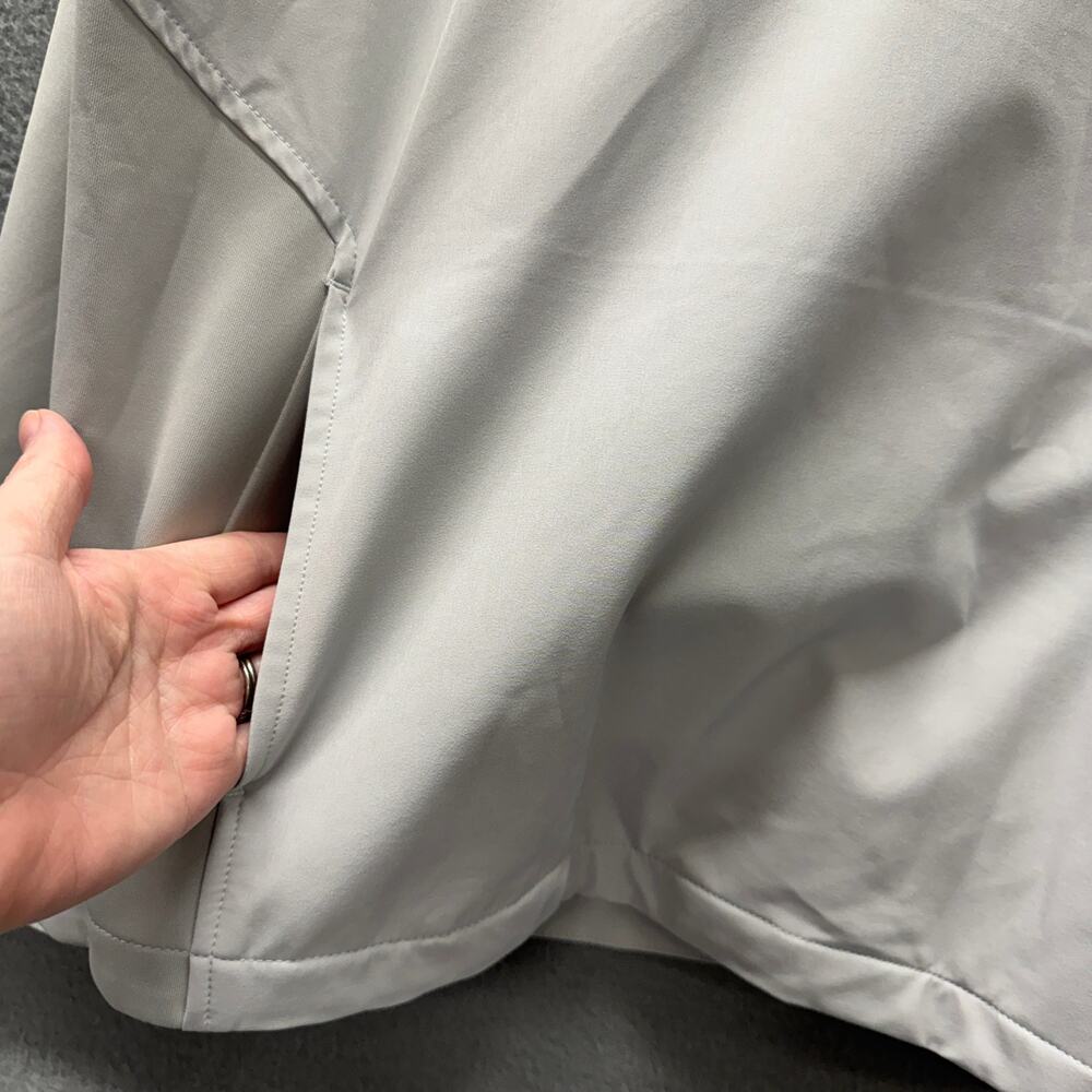 TGW Golf Jacket 1/2 Zip Pullover Gray Lightweight Windbreaker + Pockets Mens L - Picture 4 of 9